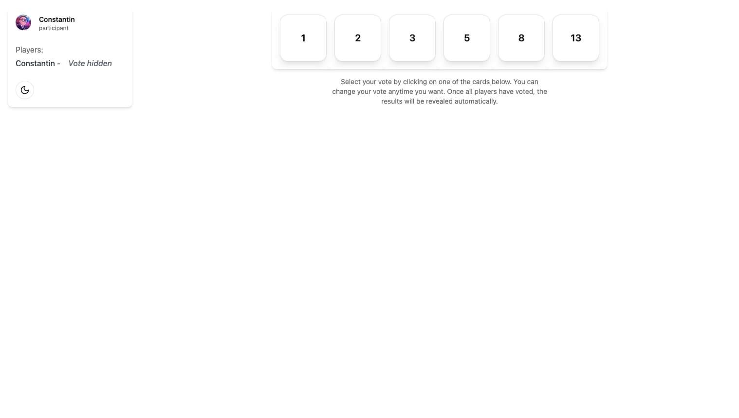 Image of Planning Poker Estimation Tool